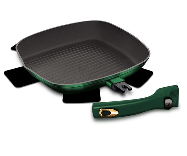 GRILLSTEGEPANDE 28cm BERLINGER HAUS BH-6089 EMERALD