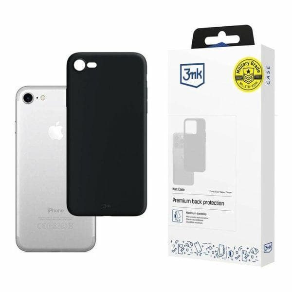 3mk Matt Case sort til Apple iPhone 7/8