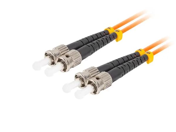 Light air patch cord MM ST/UPC-ST/UPC DUPLEX 3.0MM OM2 50/125 LSZH 1m orange
