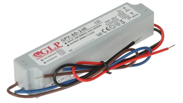 GPV 60W 24V DC strømforsyning ip67 GPV-60-24e led