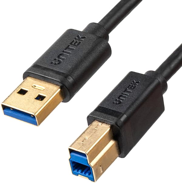 Unitek USB-A -tulostinkaapeli, USB 3.0, 5 Gbps 2m