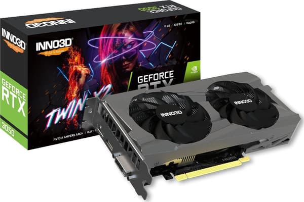 GeForce RTX 3050 TWIN X2 (Lite Hash Rate, 1x DisplayPort, 1x HDMI 2.1)