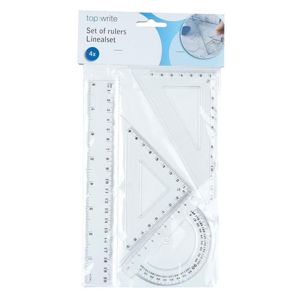 Topwrite - Geometrisæt 4 dele