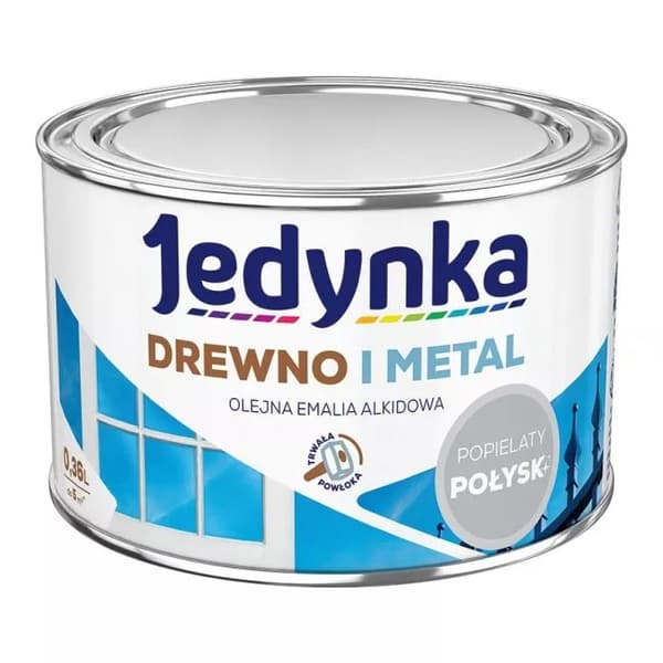 ALKYDIMAALI PUULLE JA METALLILLE ASH 0,36L