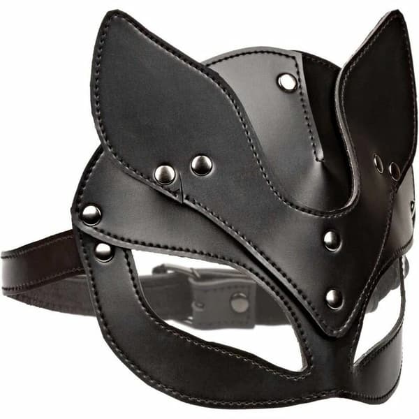 CalExotics Euphoria Kattmask - Veganskt Läder, Sammetsfodrad, Justerbar Passform