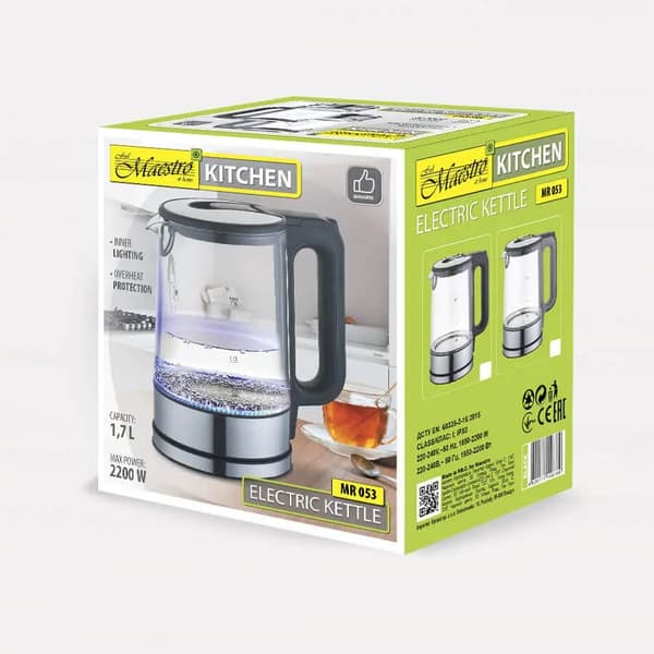 Vattenkokare Maestro MR-053 Silver
