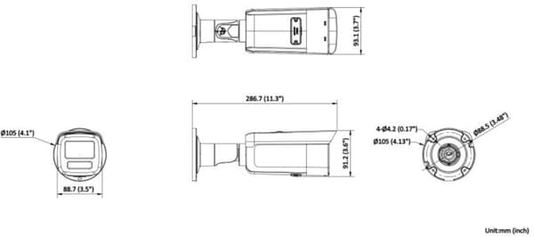 DS-2CD2T46G2H-2I (2.8MM) (EF) Bullet Netværkskamera, Powered-by-Darkfighter, AcuSense
