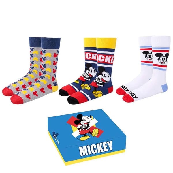 Disney Mickey pakke med 3 sokker