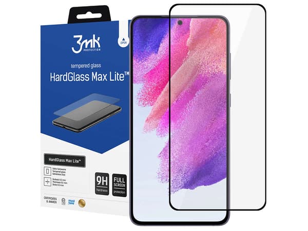 Samsung Galaxy S21 FE Musta - 3mk HardGlass Max Lite ™