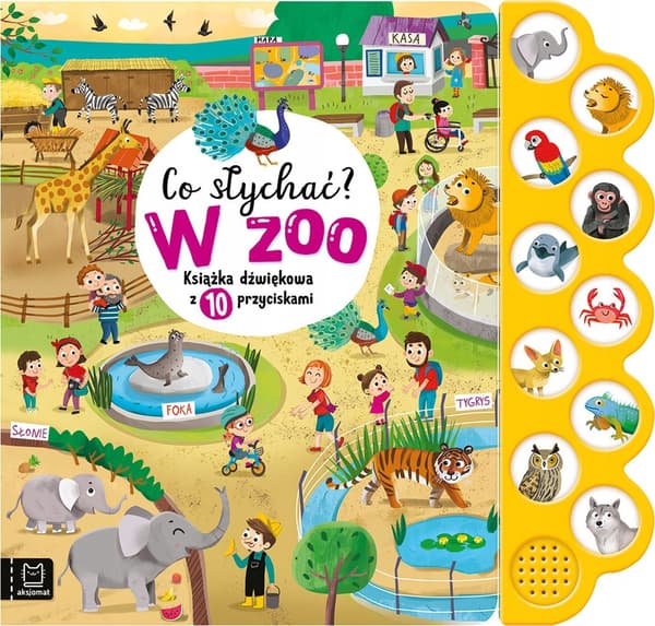 Vad händer? På Zoo. Ljudbok med 10 knappar
