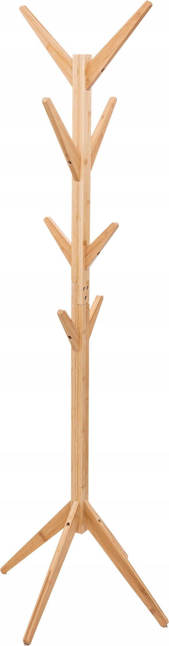 5five Bambu Eteisen Naulakko PUUTAKKI, 8 Koukkua, 178 cm