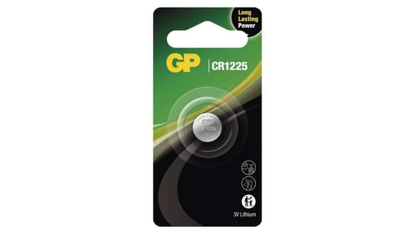 Lithiumbatteri, CR1225, 3V, GP, blister, 1-pak