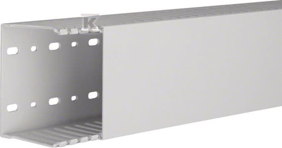 tehalit Kanal comb HNG halogenfri 75x100mm PC-ABS lysegrå HNG75100 /2m/