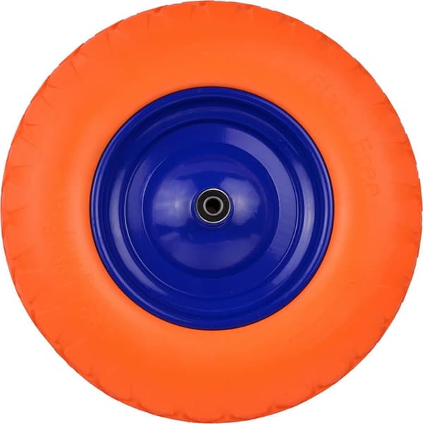 Kottikärryn pyörä täysi 4.00-6 PU oranssi 2279