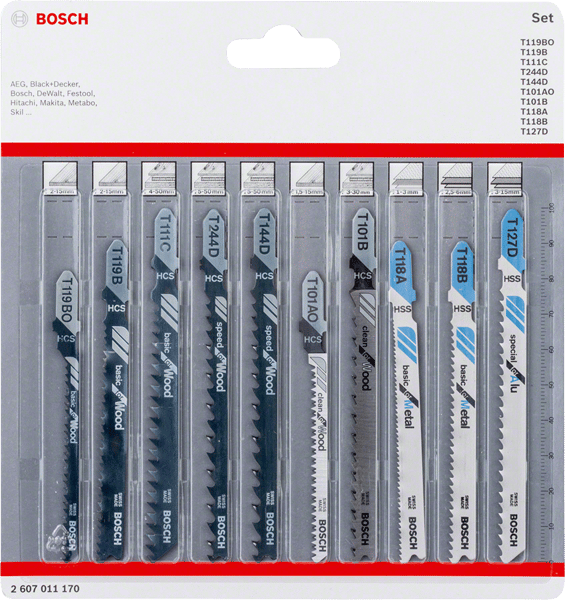 BOSCH SHORE T ZEST.TRÄ/METALL 10st