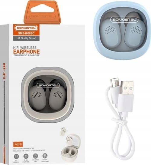 Hörlurar Somostel BLUETOOTH HÖRLURAR SOMOSTEL I660 EARBUDS BLÅ TWS