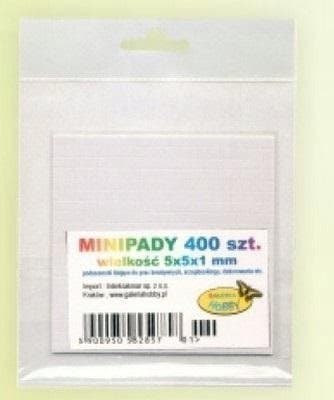 Liimaavat minityynyt 5x5x1mm 400kpl