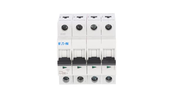 Eaton Strømafbryder 4P C 32A 6kA AC PL6-C32/4 166526
