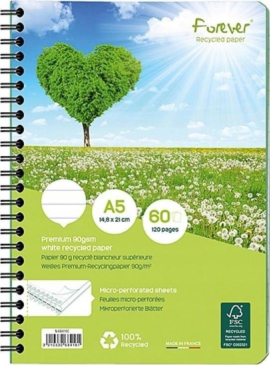 Colosbook A5/60K vihreä viiva (5 kpl)