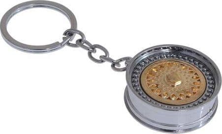 Nyckelring mTuning Nyckelring Fälg BBS Guld