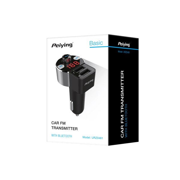 FM-sender Peiying URZ0481 Bluetooth, LED, USB, SD/MMC, MP3/WMA