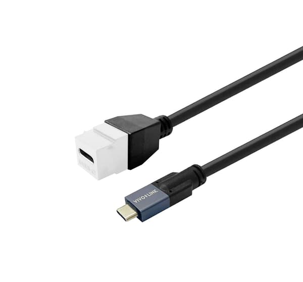 Vivolink Keystone Hvid USB-C hun til USB-C han 0,5m