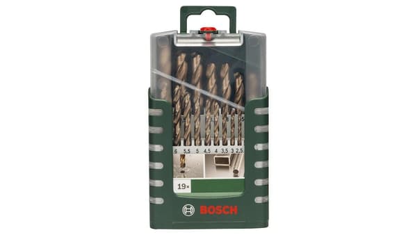 SÆT BOREMASKINER 19 STK. TIL METAL HSS-CO DIN 338 1-10MM.