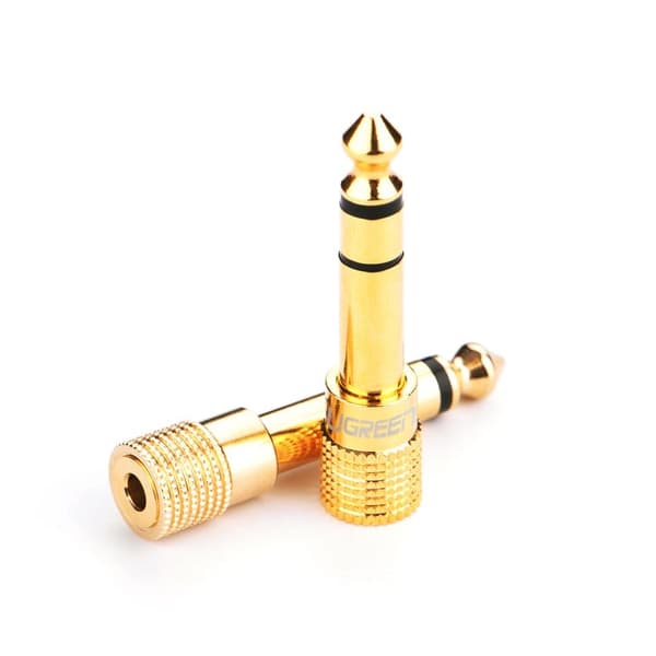 Ugreen Adapter 3,5 mm Minijack til 6,3 mm Jack Adapter Guld (20503)