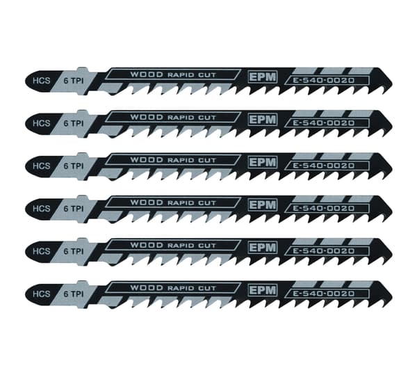 PUUKUVIOSAHA TERÄ 100MM 6TPI T144D 5 KPL