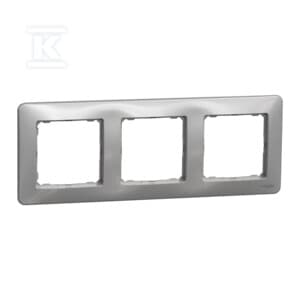 Schneider Electric Sedna Design, 3x ramme, sølv aluminium