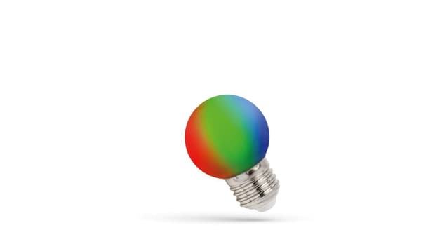 LED-lampa kula E27 1.0W RGB Spectrum WOJ+13105