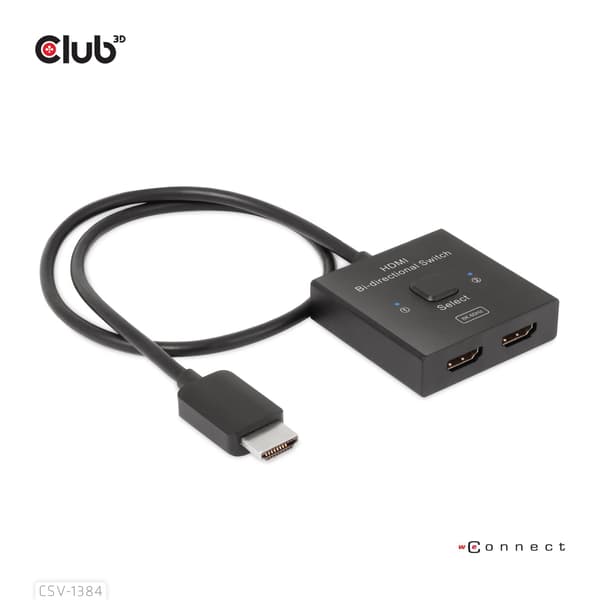 Club3D HDMI Switch 2-in-1 bidirektiona
