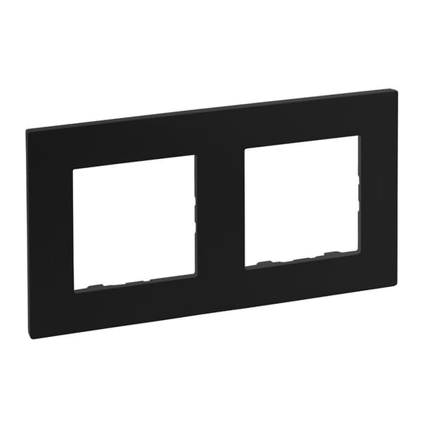 Legrand Niloe Step - dubbelram 2x - svart 863592