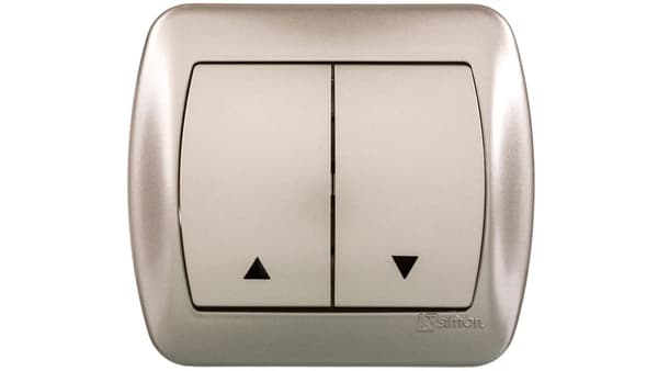 Kontakt-Simon Clousion knap Simon Chord 10A satin (AZ1/29)
