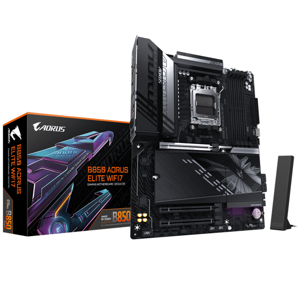GIGABYTE Bundkort B850 AORUS ELITE WIFI7 - ATX - Socket AM5 - AMD B850