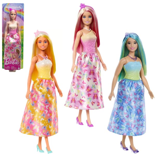Barbie Dreamtopia kunglig docka (guldgul)