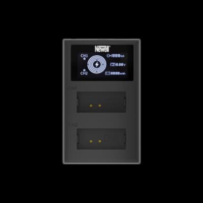 Newell Dual Channel Batterioplader FDL-USB-C til LP-E12 Batterier til Canon