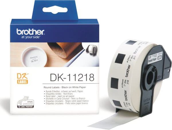 Brother Tejp DK-11218 (svart på vit)