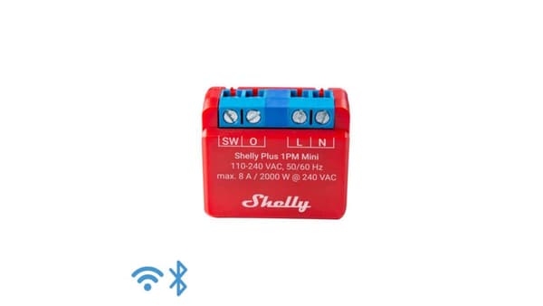 Shelly Plus 1PM Mini Gen3, relay (red)
