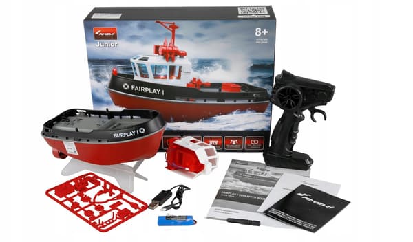 Amewi RC Bogserbåt Fairplay I 1:72 RTR svart