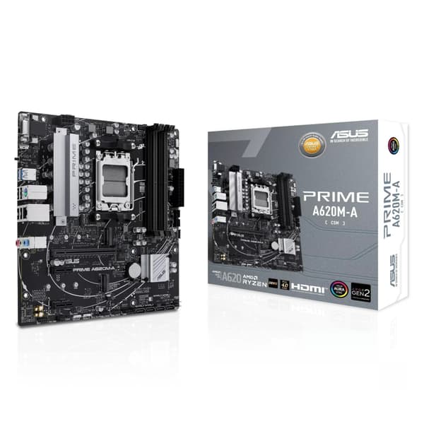 ASUS Bundkort PRIME A620M-A-CSM - Micro-ATX - Socket AMD AM5 - AMD A620
