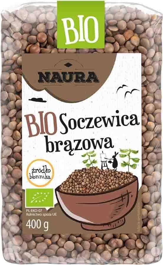 Naura Brune Linser BIO 400 g