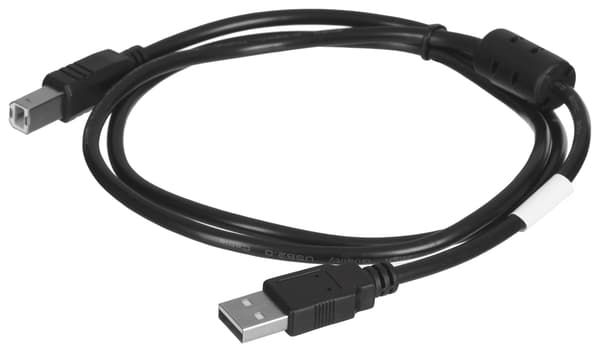 Kabel USB 2.0 Lanberg AM-BM Ferrit 1m sort