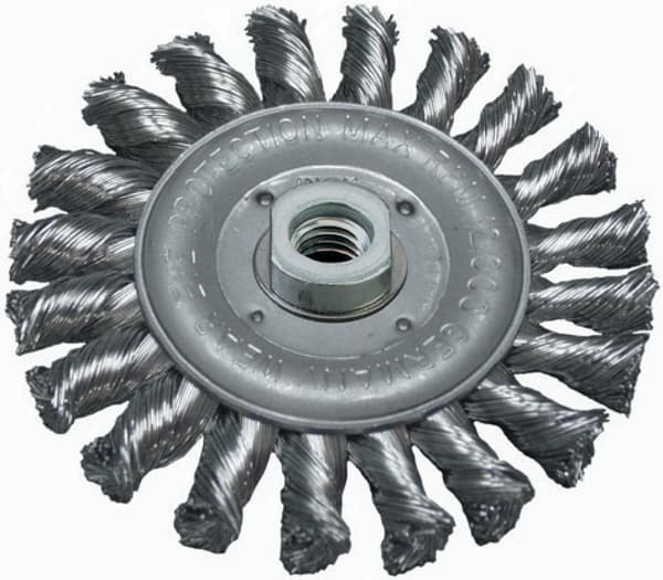 Abraboro 125 mm skivborste med 22,2 mm hål flätad (AB90416421)