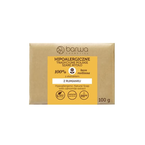 Värillinen saippua kuutiossa harmaa Kamomilla 100g