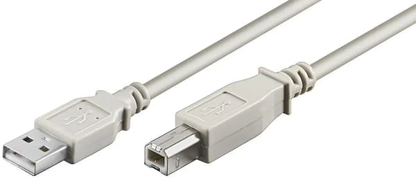 MicroConnect USB2.0 A-B 5m Uros-Uros 100kpl/laatikko