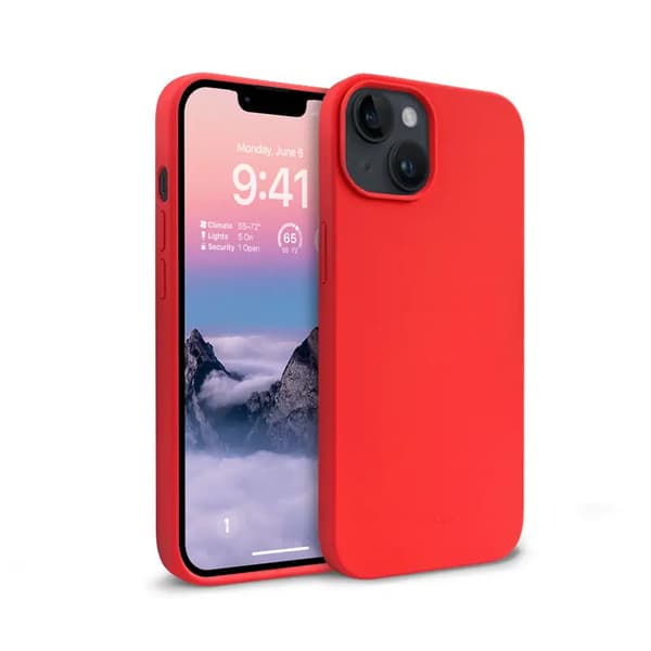 Crong Color Cover - iPhone 14 Plus-fodral (röd)