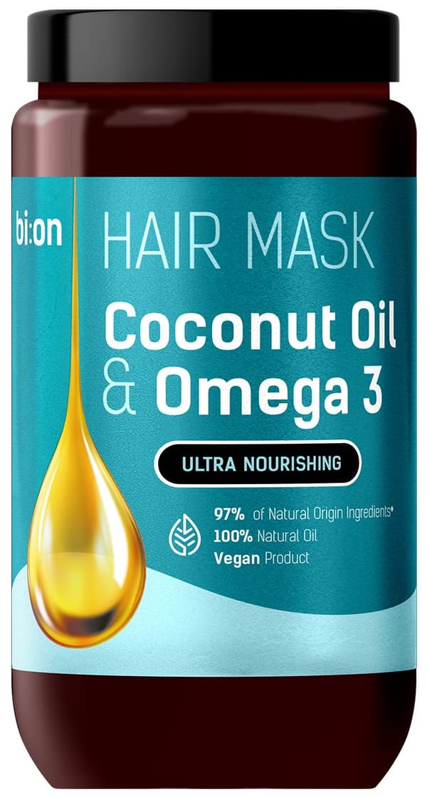 BIO NATURELL Kokosolja & Omega 3 Hårmask 946 ml