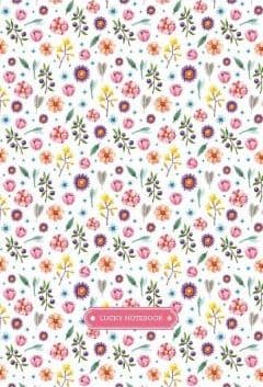 Dekorativ notesbog 143x210/96K ternet Blomster