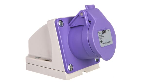 Steels-pistorasia 32A 2P 24V violetti IP44 172v